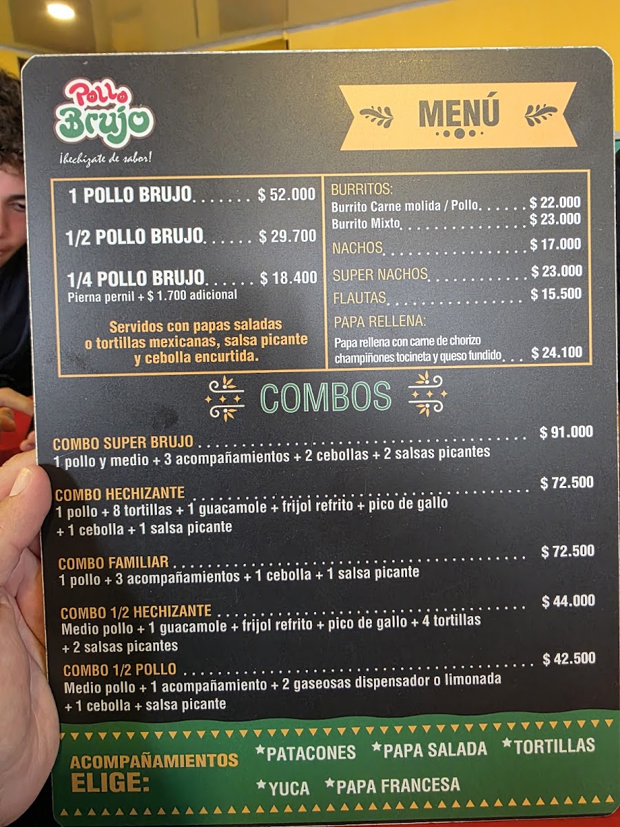 Menu Pollo Brujo - Calle 57-1