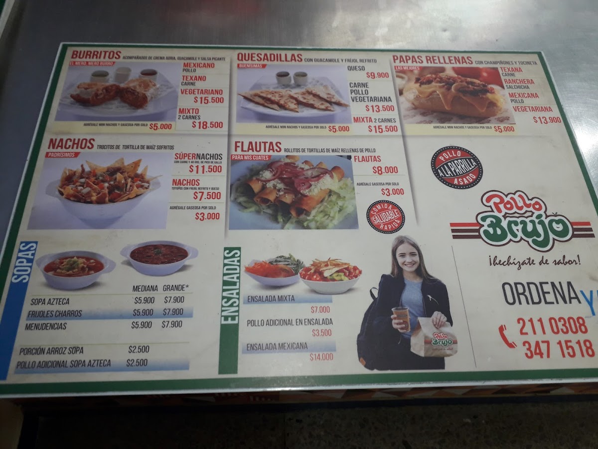 Menu Pollo Brujo - Calle 57-6