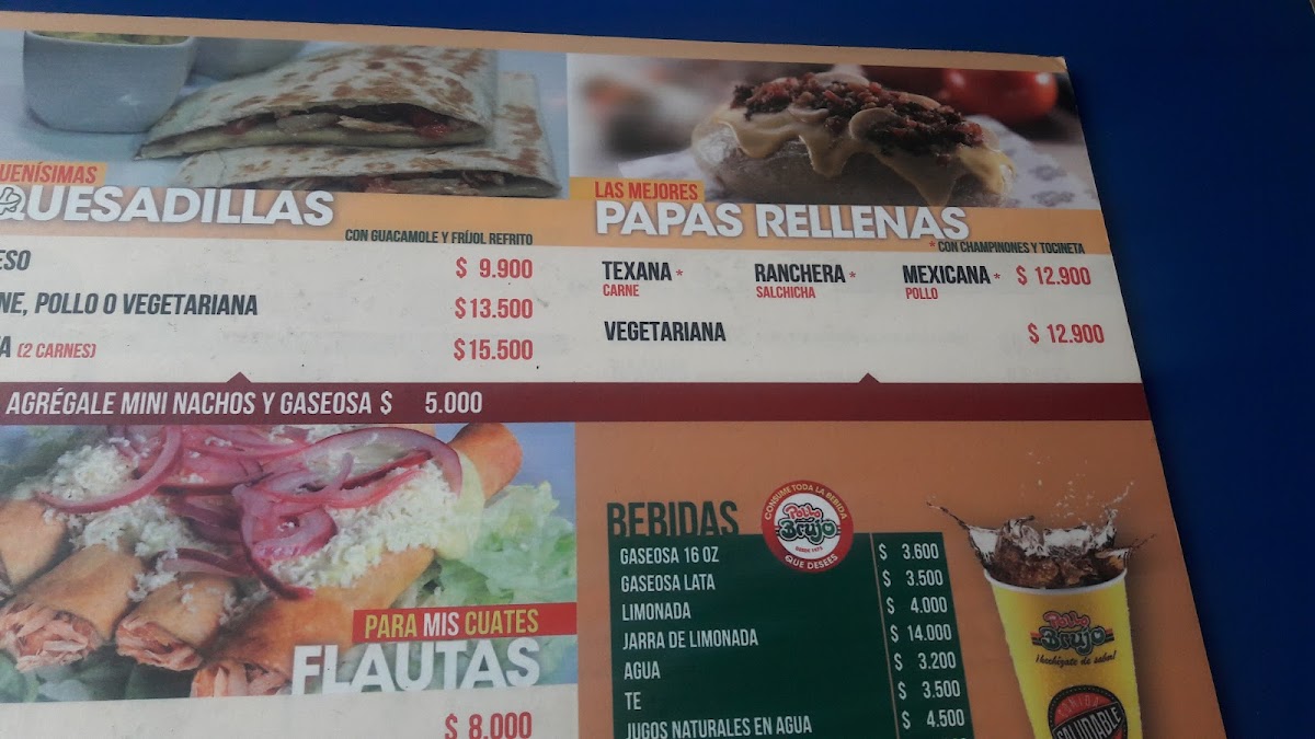 Menu Pollo Brujo - Calle 57-8